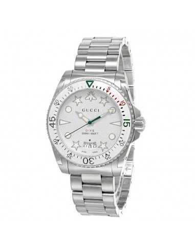 GUCCI YA136337 MONTRE DE PLONGÉE À QUARTZ CADRAN BLANC MONTRE POUR HOMME pas cher chine