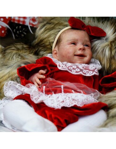 Poupée reborn féminine souriante - Anastazja par Olga Auer soldes